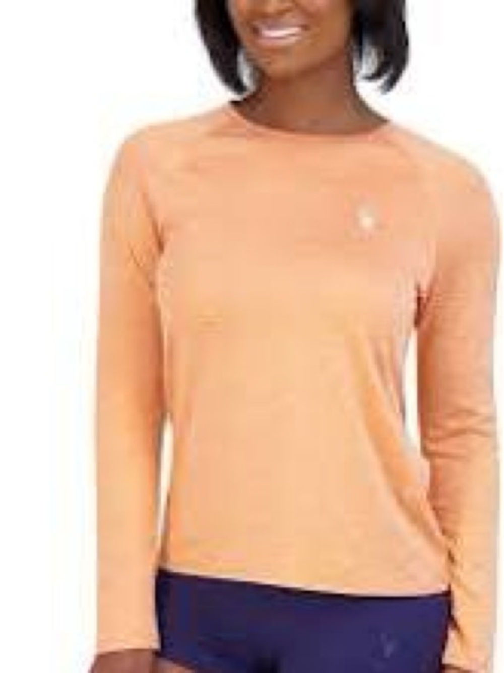 Spyder Long-Sleeve Crew Neck Shirt in Orange